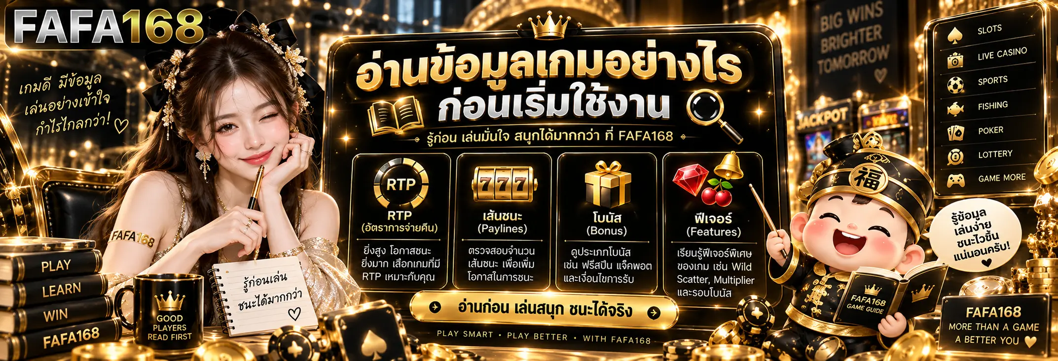 อ่านข้อมูลเกมอย่างไรก่อนเริ่มใช้งาน